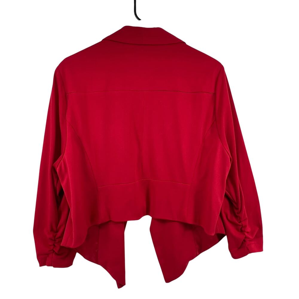 Torrid Size 2 2x Jacket Open Front Red Career Wear - Picture 3 of 3